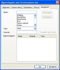 metadata in XP - Klik voor grotere versie metadata in XP - Klik voor grotere versie
