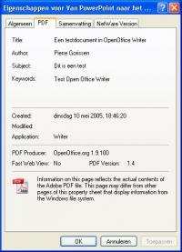 PDF eigenschappen - Klik voor grotere versie PDF eigenschappen - Klik voor grotere versie