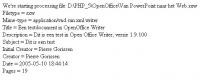 Metadata uit Open Office Writer - Klik voor grotere versie Metadata uit Open Office Writer - Klik voor grotere versie