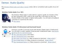 Al hoopt MS natuurlijk wel dat je snapt dat WMA beter is - Klik voor grotere versie Al hoopt MS natuurlijk wel dat je snapt dat WMA beter is - Klik voor grotere versie