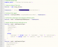 SOAP server code - Klik voor grotere versie SOAP server code - Klik voor grotere versie