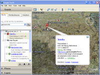 Zoeken in Google Earth - Klik voor grotere versie Zoeken in Google Earth - Klik voor grotere versie