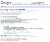 Google Index - Klik voor grotere versie Google Index - Klik voor grotere versie