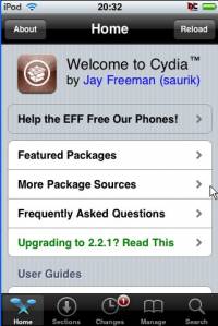 Cydia - Klik voor grotere versie Cydia - Klik voor grotere versie