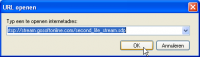 QT Stream URL invoeren - Klik voor grotere versie