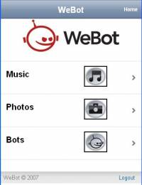 Webot Mobile - Klik voor grotere versie