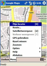 Google Maps mijn locatie - Klik voor grotere versie