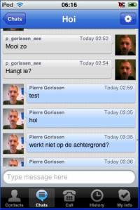Skype chat - Klik voor grotere versie Skype chat - Klik voor grotere versie