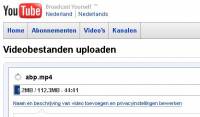 YouTube Upload - Klik voor grotere versie