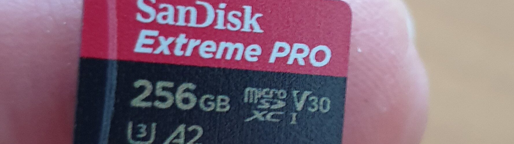 SanDisk 256GB microSD Extreme Pro geheugenkaart U3 A2 170MB/s